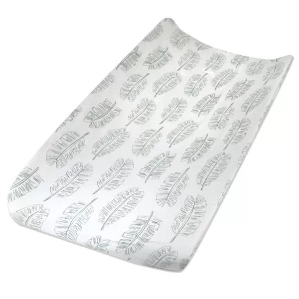 HonestBaby Organic Cotton Changing Pad Cover Jumbo Leaf Sage One SizeJumbo Leaf Sage One Size