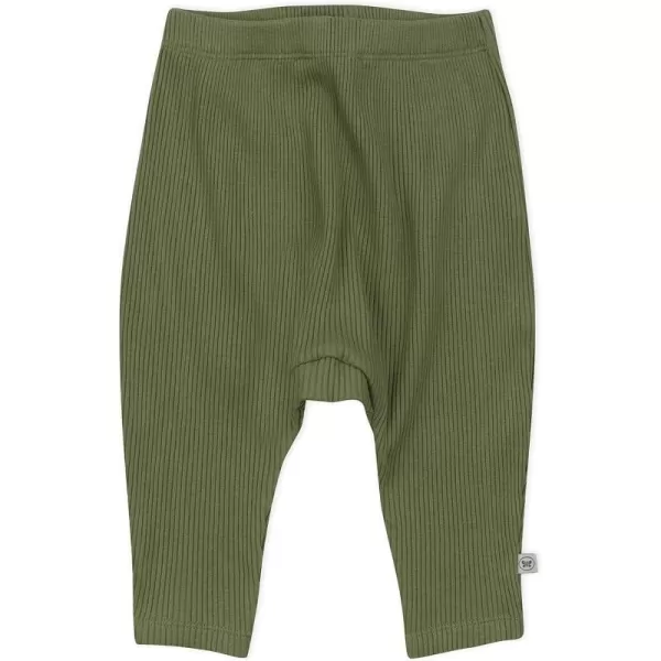 HonestBaby Organic Cotton Chunky Rib Harem Pant Legacy1pack Soft Olive