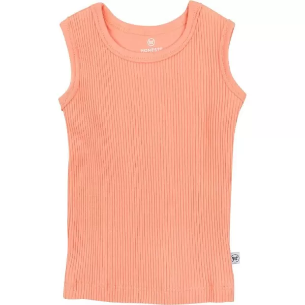 HonestBaby Organic Cotton Chunky Rib Tank LegacyCoral Pink