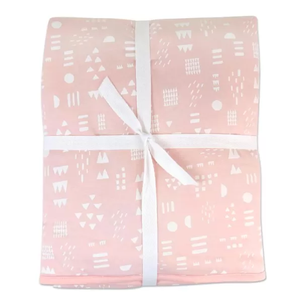 HonestBaby Quilted Baby Blankets Reversible Organic Cotton for Infant Boys Girls Unisex Watercolor WorldCompass One Size1pack Flower Power Reversible Blanket One Size