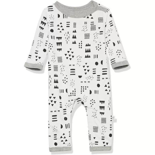 HonestBaby Romper Coverall Sets Onepiece Jumpsuit Organic Cotton1 Pattern Play Reversible Coverall