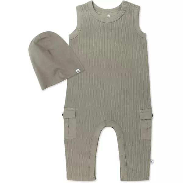 HonestBaby Romper Coverall Sets Onepiece Jumpsuit Organic Cotton2 Khaki