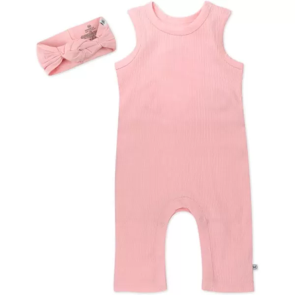 HonestBaby Romper Coverall Sets Onepiece Jumpsuit Organic Cotton2 Strawberry Cream