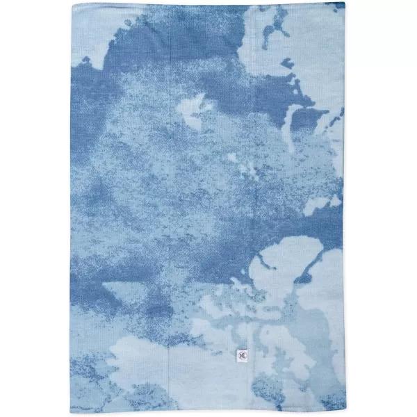Honest Baby Baby Organic Cotton Knit Burp Cloths Multipack Painted Buffalo Navy Blue One Size3pack Watercolor World One Size