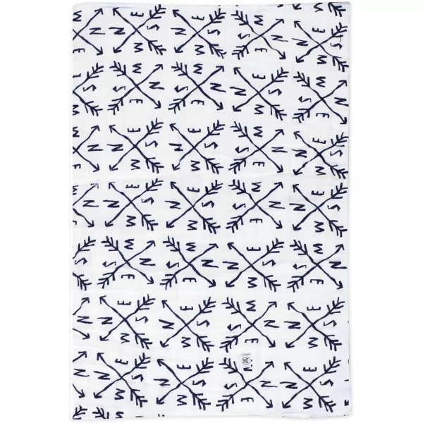 Honest Baby Baby Organic Cotton Knit Burp Cloths Multipack Painted Buffalo Navy Blue One Size3pack Watercolor World One Size