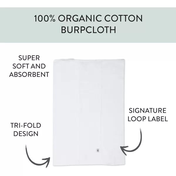 Honest Baby Baby Organic Cotton Knit Burp Cloths Multipack Painted Buffalo Navy Blue One Size5pack Ombre Blues One Size