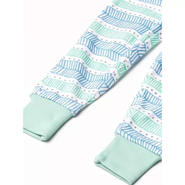 HonestBaby Multipack 2Piece Pajamas Sleepwear Pjs 100 Organic Cotton for Infant Baby Toddler Boys Unisex LegacyDots amp Dashes