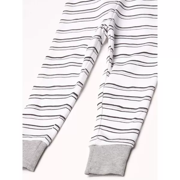 HonestBaby Multipack 2Piece Pajamas Sleepwear Pjs 100 Organic Cotton for Infant Baby Toddler Boys Unisex LegacySketchy Stripe