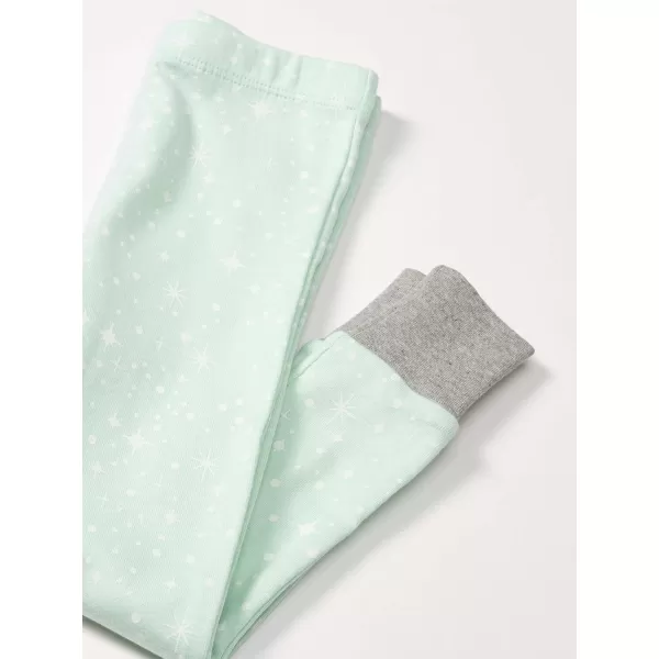 HonestBaby Multipack 2Piece Pajamas Sleepwear Pjs 100 Organic Cotton for Infant Baby Toddler Boys Unisex LegacyTwinkle Star Misty Jade