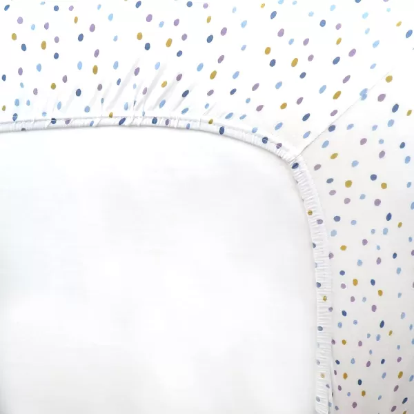 HonestBaby Organic Cotton Fitted Crib Sheet Pattern Play Gray Heather One SizeMarker Dot Purple One Size