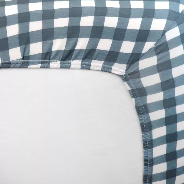 HonestBaby Organic Cotton Fitted Crib Sheet Pattern Play Gray Heather One SizePainted Buffalo Check Charcoal One Size
