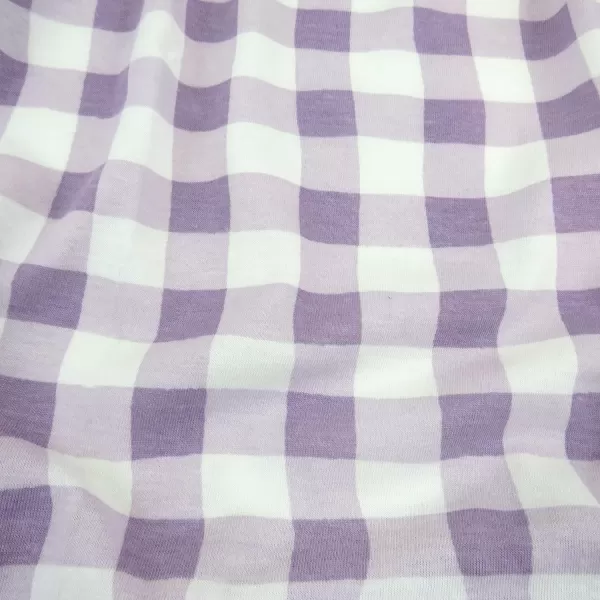 HonestBaby Organic Cotton Fitted Crib Sheet Pattern Play Gray Heather One SizePainted Buffalo Check Purple One Size
