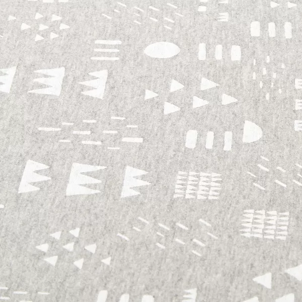 HonestBaby Organic Cotton Fitted Crib Sheet Pattern Play Gray Heather One SizePattern Play Gray Heather One Size