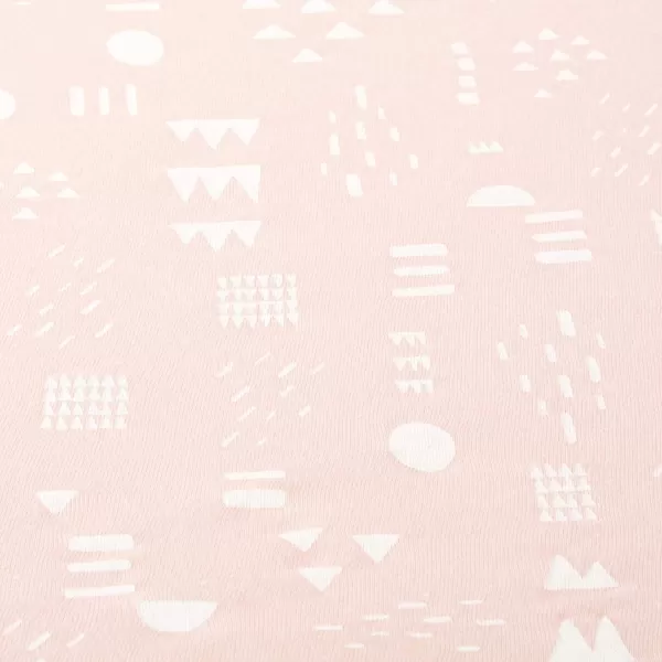 HonestBaby Organic Cotton Fitted Crib Sheet Pattern Play Gray Heather One SizePattern Play Pink One Size
