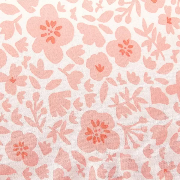 HonestBaby Organic Cotton Fitted Crib Sheet Pattern Play Gray Heather One SizePeach Skin Papercut Floral One Size
