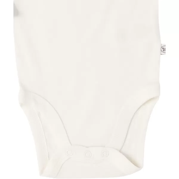 HonestBaby babygirls 5pack Long Sleeve Bodysuits Onepiece 100 Organic Cotton for Infant Baby Boys Unisex5pack Earthy Blues