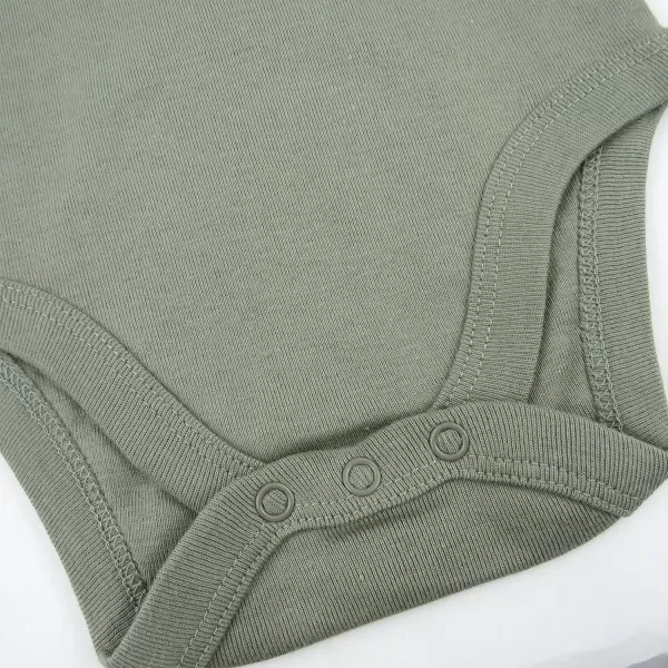 HonestBaby babygirls 5pack Long Sleeve Bodysuits Onepiece 100 Organic Cotton for Infant Baby Boys Unisex5pack Good Natured