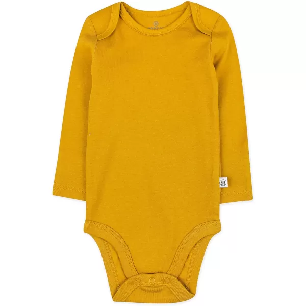 HonestBaby babygirls 5pack Long Sleeve Bodysuits Onepiece 100 Organic Cotton for Infant Baby Boys Unisex5pack Graphic Nature