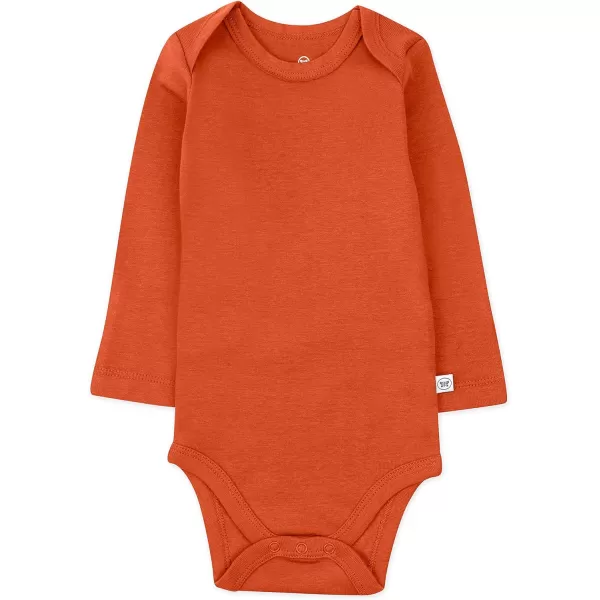 HonestBaby babygirls 5pack Long Sleeve Bodysuits Onepiece 100 Organic Cotton for Infant Baby Boys Unisex5pack Graphic Nature