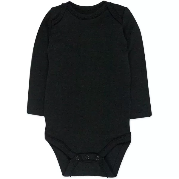 HonestBaby babygirls 5pack Long Sleeve Bodysuits Onepiece 100 Organic Cotton for Infant Baby Boys Unisex5pack Gray Ombre