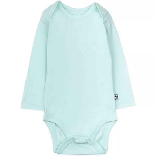 HonestBaby babygirls 5pack Long Sleeve Bodysuits Onepiece 100 Organic Cotton for Infant Baby Boys Unisex5pack Morning Mountains