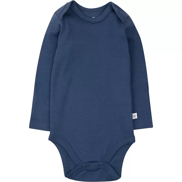 HonestBaby babygirls 5pack Long Sleeve Bodysuits Onepiece 100 Organic Cotton for Infant Baby Boys Unisex5pack Morning Mountains