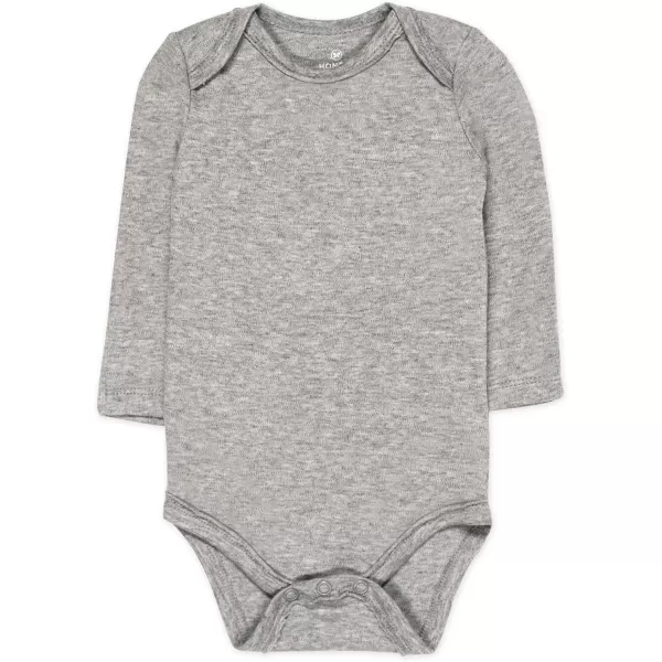HonestBaby babygirls 5pack Long Sleeve Bodysuits Onepiece 100 Organic Cotton for Infant Baby Boys Unisex5pack Pattern Play
