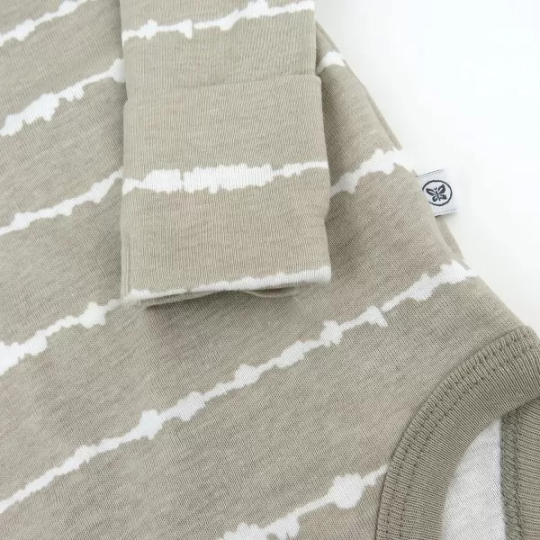 HonestBaby unisexbaby 3pack Long Sleeve Sidesnap Organic Cotton Kimono Bodysuits for Infant Baby Boys LegacyBear White