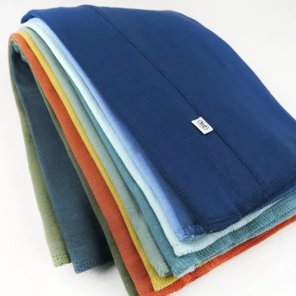 Honest Baby Baby Organic Cotton Knit Burp Cloths Multipack Painted Buffalo Navy Blue One Size10pack Rainbow Gems Blues One Size