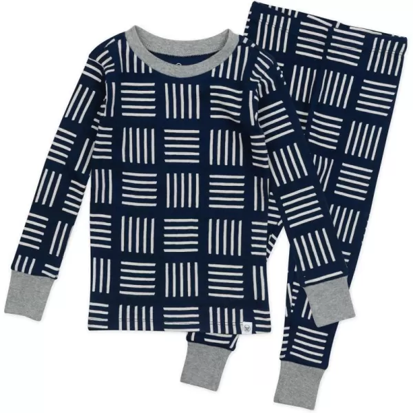 Sketchy Square Dark Navy