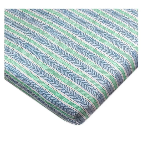 HonestBaby Organic Cotton Fitted Crib Sheet Pattern Play Gray Heather One SizeDots amp Dashes One Size