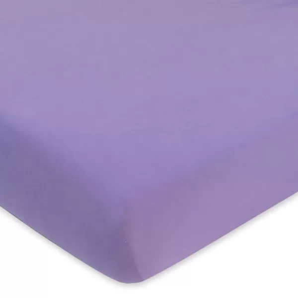 HonestBaby Organic Cotton Fitted Crib Sheet Pattern Play Gray Heather One SizePurple One Size
