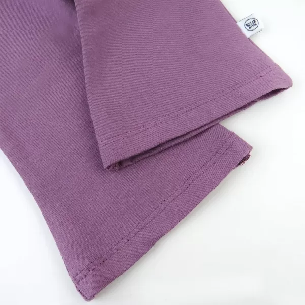HonestBaby Fashion Outfit Sets Tops and Bottoms 100 Organic Cotton for Baby and Toddler Girls2 Very Grape