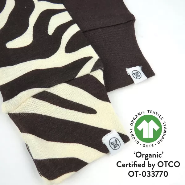 HonestBaby Multipack Honest Pants Joggers Pull on Organic Cotton for Infant Baby and Toddler Boys Girls Unisex Legacy2pack Brown Zebra