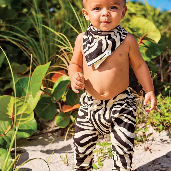 HonestBaby Multipack Honest Pants Joggers Pull on Organic Cotton for Infant Baby and Toddler Boys Girls Unisex Legacy2pack Brown Zebra