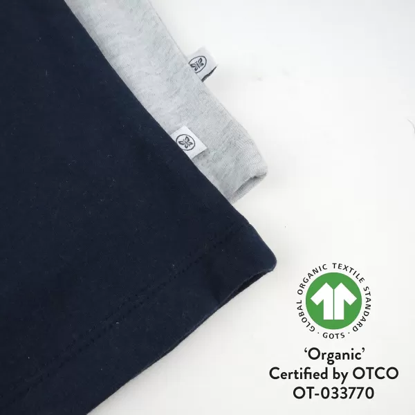 HonestBaby Multipack Shorts 100 Organic Cotton for Infant Baby Toddler Boys Girls Unisex Legacy2pack Navy