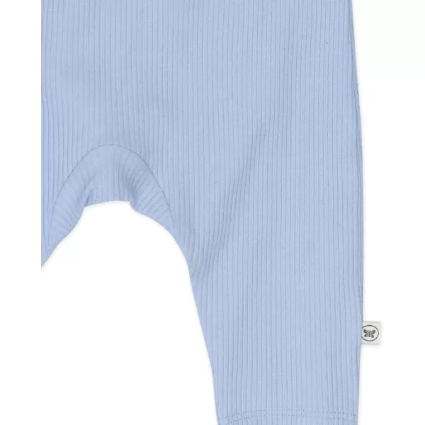 HonestBaby Organic Cotton Chunky Rib Sleeveless Romper LegacyKentucky Blue