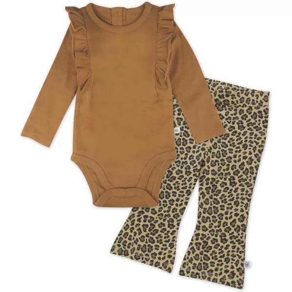 HonestBaby Fashion Outfit Sets Tops and Bottoms 100 Organic Cotton for Baby and Toddler Girls2 Mini Chester