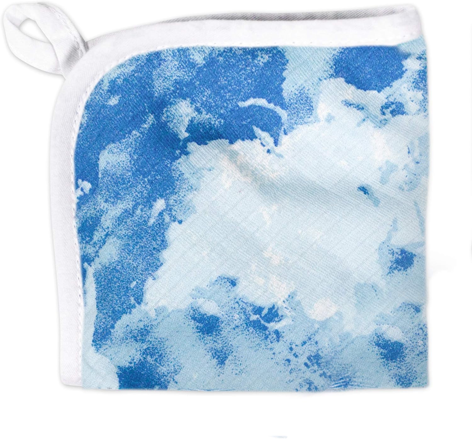 HonestBaby unisex baby Organic Cotton Washcloth MultiPack Winter Accessory Set 5pack Bright White One Size US5pack Watercolor WorldNavy One Size