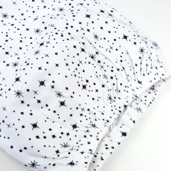 HonestBaby 2Pack Sleeper Gowns Layette Sets 100 Organic Cotton for Newborn Baby Boys Girls UnisexTwinkle Star WhiteNavy
