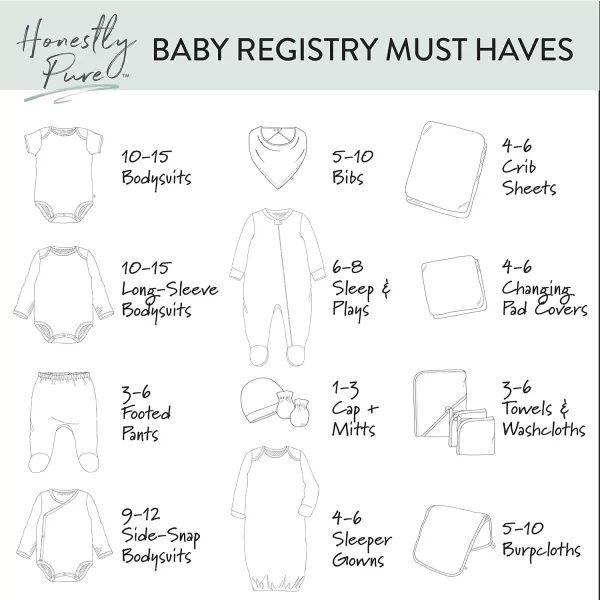 HonestBaby 2Pack Sleeper Gowns Layette Sets 100 Organic Cotton for Newborn Baby Boys Girls UnisexTwinkle Star WhitePink