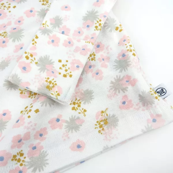 HonestBaby 3Piece Organic Cotton Kimono Top Footed Pant amp HeadbandBeanie Set LEGACYDandelion Pink