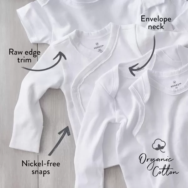 HonestBaby 50Piece Oh Baby Organic Cotton Set in a Gift BoxPure White