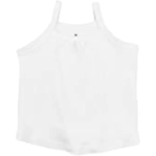 HonestBaby 5Pack Cami Tops Sleeveless TShirts 100 Organic Cotton for Infant and Toddler Baby GirlsPink Ombre