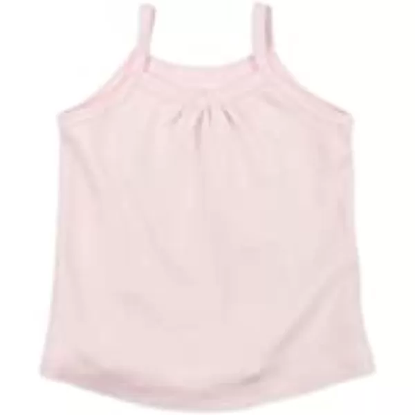 HonestBaby 5Pack Cami Tops Sleeveless TShirts 100 Organic Cotton for Infant and Toddler Baby GirlsPink Ombre