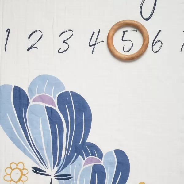 HonestBaby Baby Organic Cotton Milestone BlanketBlooming amp Blossoming One Size
