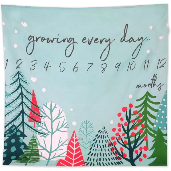 HonestBaby Baby Organic Cotton Milestone BlanketFeelin Pine One Size