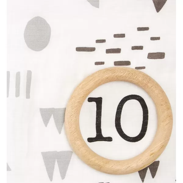 HonestBaby Baby Organic Cotton Milestone BlanketPattern Play One Size