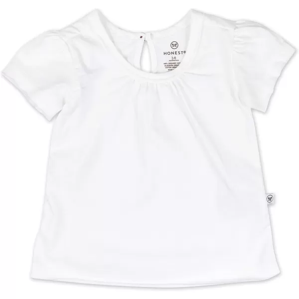 HonestBaby Baby and Toddler Short Sleeve 100 Organic Cotton TShirt Multipack LegacyBright White