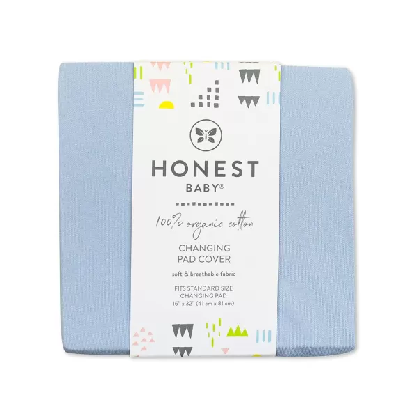 HonestBaby Boys Organic Cotton Changing Pad Cover Gray Charcoal One SizeKentucky Blue One Size